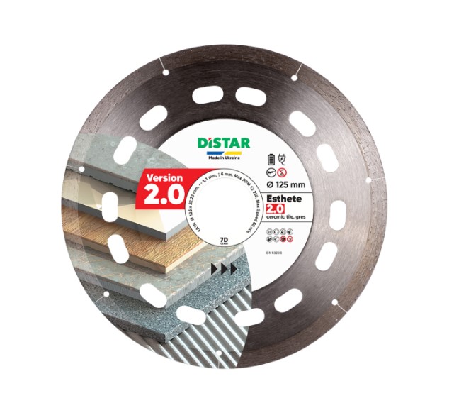 Диск по плитке Distar 1A1R 125x1,1/0,9x6x22,23 Esthete 2.0 (10126024010)