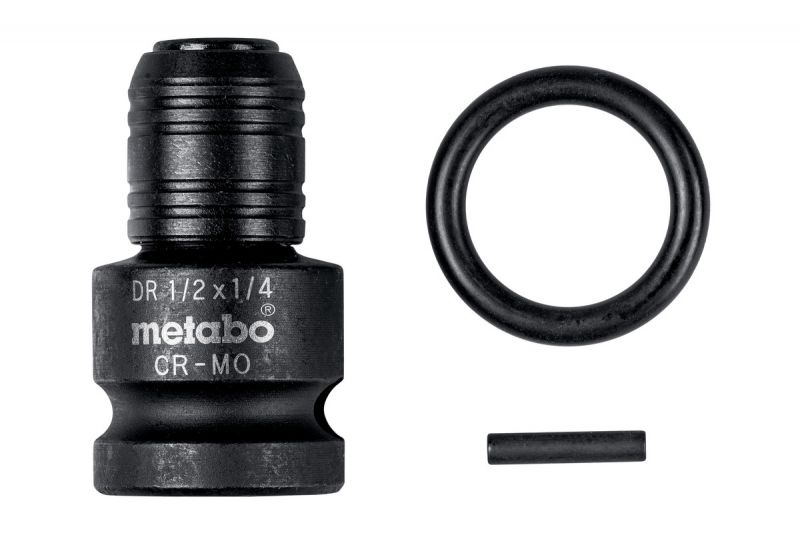 Ударостійкий адаптер перехідник Metabo 1/2" на 1/4" E6.3, 3 шт. (628837000)