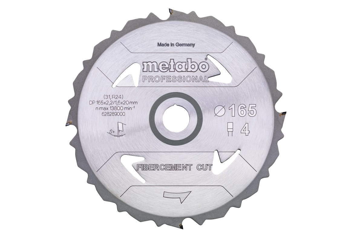 Диск пильний Metabo Fibercement Cut Professional 165 мм 628289000