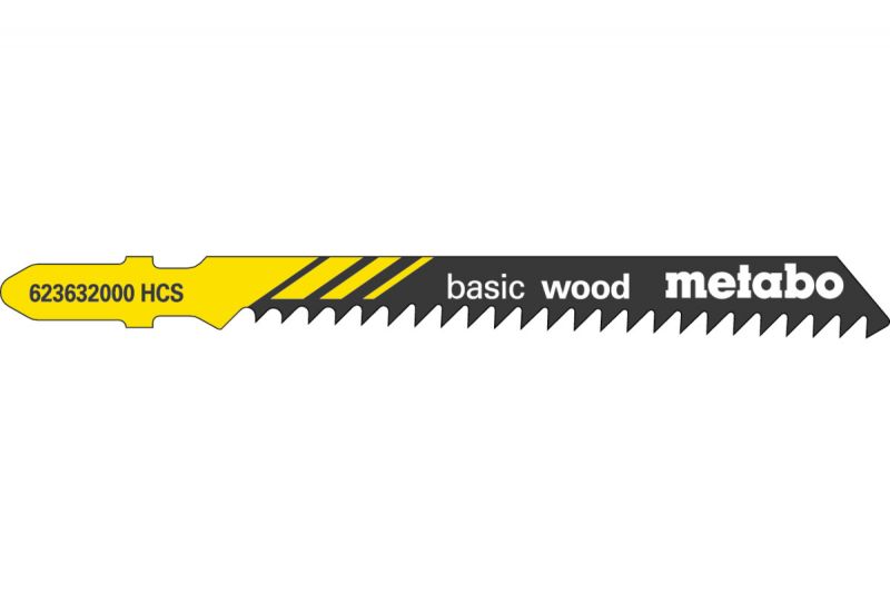 Пильное полотно для лобзика по дереву Metabo Basic Wood T 111 C 25 шт (623606000)