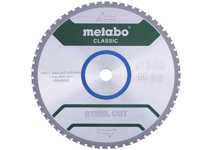Диск пильный Metabo Steel Cut Classic 305 мм 628668000