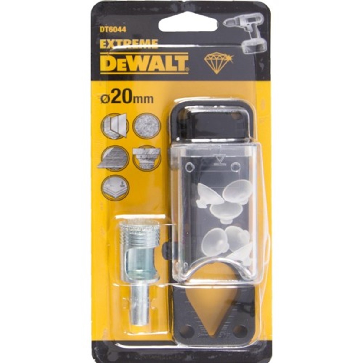 Сверло алмазное по плитке DeWALT, 20 мм (DT6044)