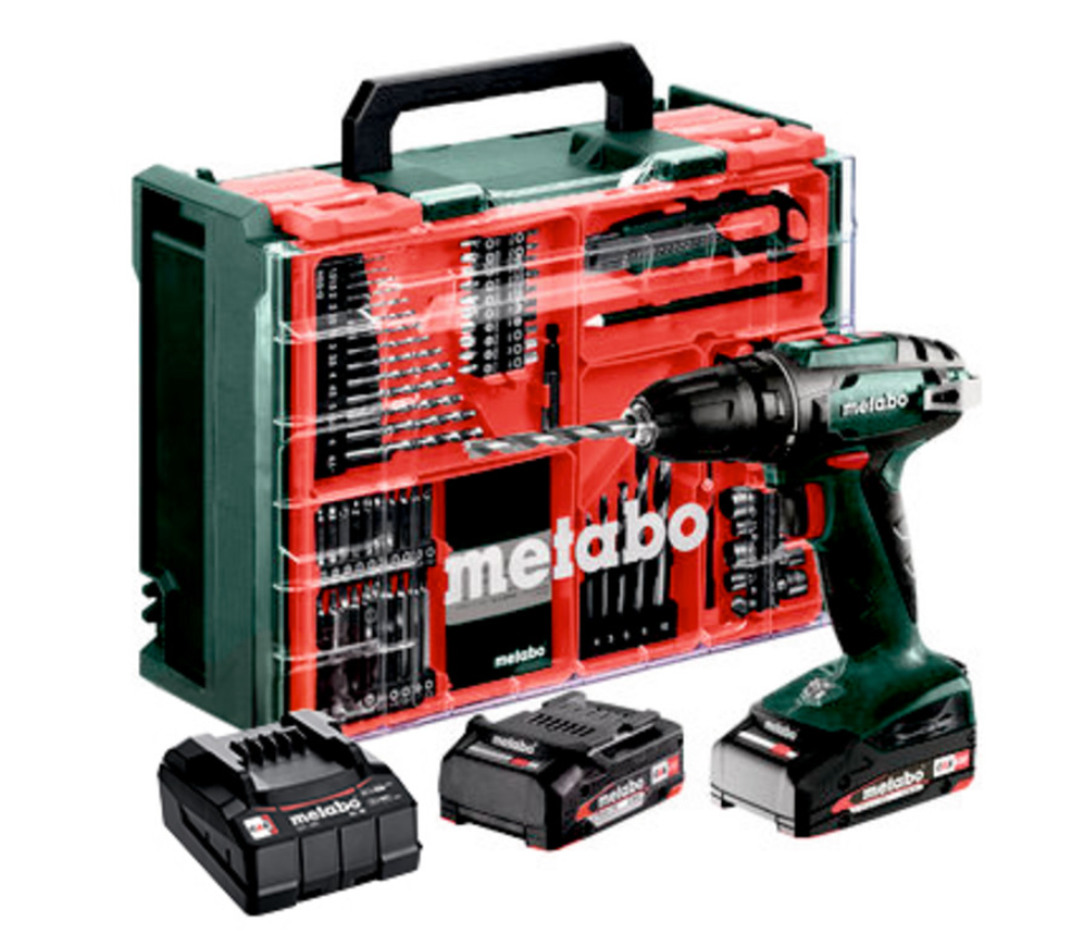 Дриль-шуруповерт Metabo PowerMaxx BS Basic 18 Mobile Workshop (602207710)