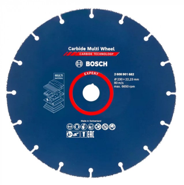 Круг отрезной Bosch Expert Carbide Multi Wheel 230x22.23 мм (2608901682)
