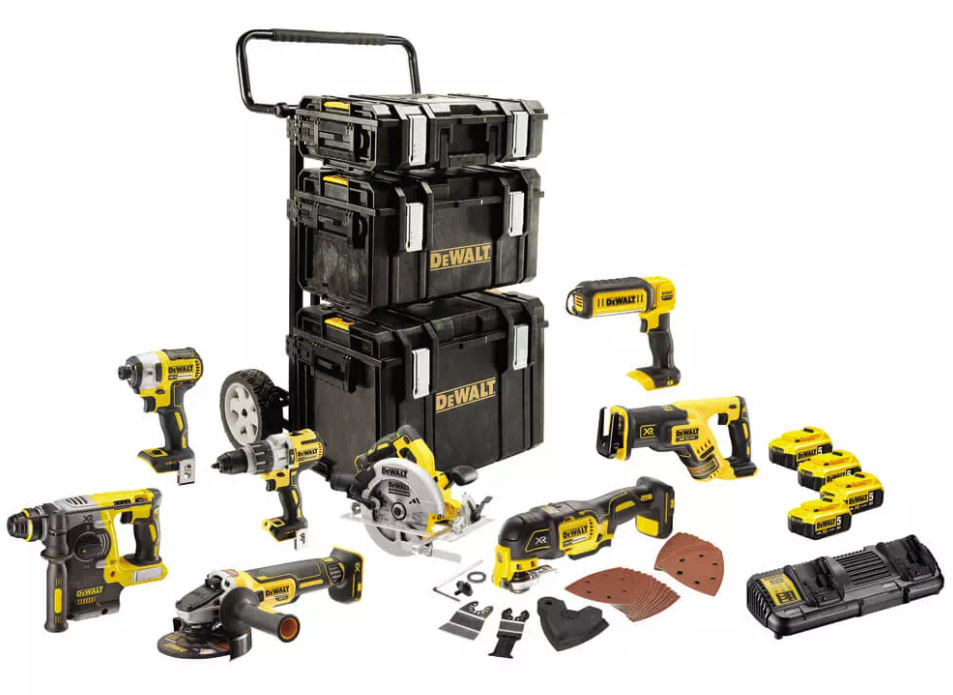Набор из восьми инструментов бесщеточных DeWALT DCK853P4