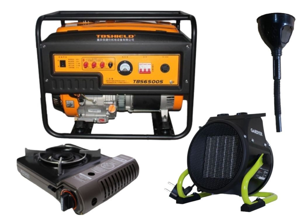 Бензиновый генератор EF Power TBS6500S + газовая плитка Orcamp CK-505 + электрический обогреватель Gardyer HE2000 (KTBS6500S(K))