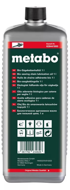 Біомасло Metabo для змащення ланцюга, 1 л (628441000)