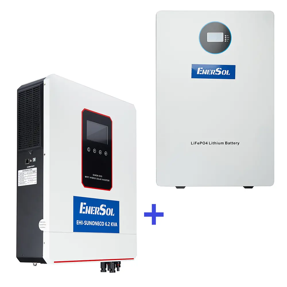 Гибридный инвертор EnerSol  EHI-SUNONECO6.2KW+EB-SK-51.2V200Ah