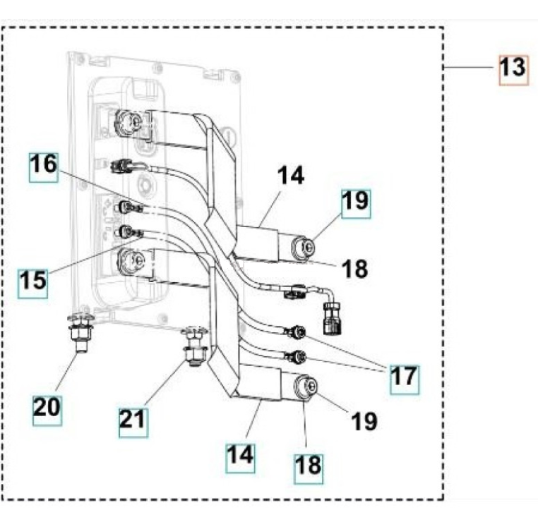 Комплект для установки дополнительного аккумулятора Husqvarna (5463105-01)