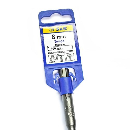 Бур S&R SDS-Plus TEMPO 8x100x160 мм (202008160)