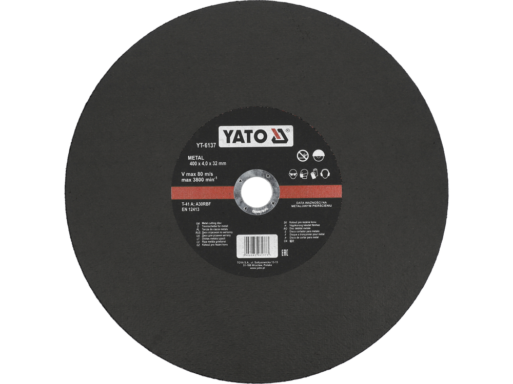 Коло відрізне по металу 400 YATO YT-6137