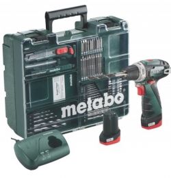 Шуруповерт METABO PowerMaxx BS Mobile Workshop New + набор аксессуаров (63 шт) (600079880)