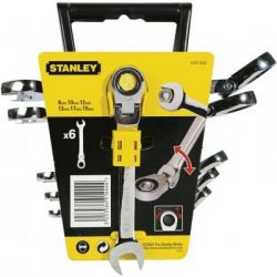 Набор ключей комбинированных STANLEY 4-91-444 с трещоткой и карданом (4-91-444)