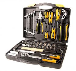 Набор инструментов и насадок торцевых MASTER TOOL CrV 56 шт. (78-5156)