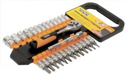 Набор насадок с трещоткой MASTER TOOL 28 шт. (78-1428)