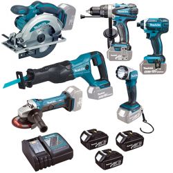 Набор аккумуляторных инструментов MAKITA DLX6046