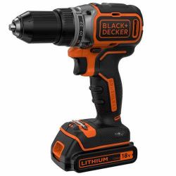 Аккумуляторная бесщёточная дрель-шуруповёрт BLACK+DECKER BL186KB