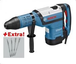 Перфоратор BOSCH GBH 12-52 DV + 4 зубила RTec (0615990J8R)