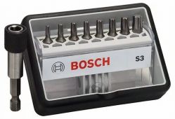 Набор бит BOSCH ROBUST Robust Line Extra-Hart Torx + держатель 25 мм, 8 шт. (2607002562)