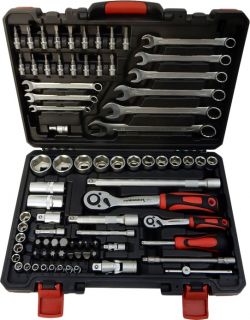 Набор инструмента HAISSER 1/4", 1/2" 82 од. (75589)
