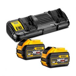 Зарядное устройство и 2 аккумулятора XR FLEXVOLT DCB547 9Ач DeWALT (DCB132X2)