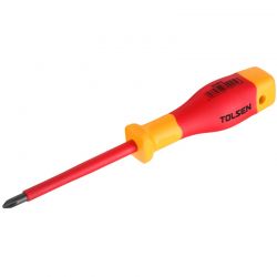 Отвертка диэлектрическая TOLSEN VDE, крестовая PH 3х150 мм (V30403)