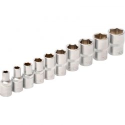 Набор насадок торцевых Mastertool CrV 1/4", 10 шт. (78-1410)