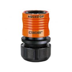 Коннектор для поливального шланга Claber 5/8" аквастоп (81936)