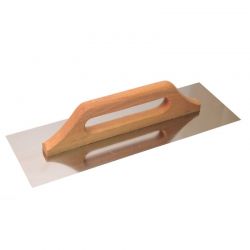 Терка нержавеющая Mastertool с деревянной ручкой 125х480 мм (584602)