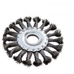 Щетка дисковая из плетеной проволоки Mastertool D150х22,2 мм (19-9015)