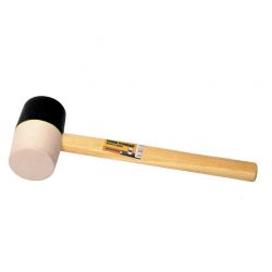 Киянка резиновая Mastertool черно-белая 65 мм (02-0322)