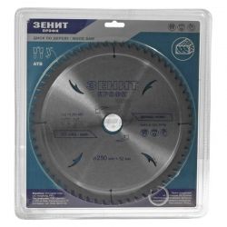 Диск пильный Зенит Профи по дереву 250x32/30/25.4, ATB 60 (19250660)