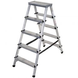 Двостороння алюмінієва драбинка Virastar Step Stool 2x5 ступенів (DR125ALDD5)