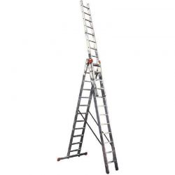 Трёхсекционная лестница Krause Tribilo 3x12 ступеней (129703)