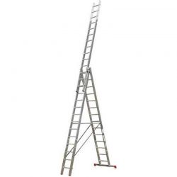 Трёхсекционная лестница Krause Tribilo 3x14 ступеней (129727)
