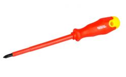 Отвёртка диэлектрическая крестовая MasterTool PH1х80 1000В (47-0180)