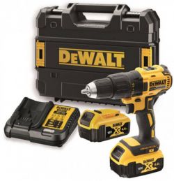 Дриль-шуруповерт акумуляторний безщітковий DeWALT XR Li-Ion 18 В, 4 Ач (DCD777M2T)