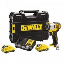 Шуруповерт акумуляторний ударний безщітковий DeWALT 12V XR Li-Ion (DCF801D2)