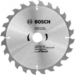 Диск пильный по дереву Bosch 230x30x24T ECO for Wood (2608644381)