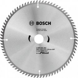 Диск пильный по дереву Bosch Eco AL 254x30-80T (2608644384)