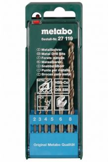 Набор сверл по металлу Metabo HSS-Co 2-8 мм 6 шт. (627119000)