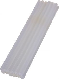 Стержни клеевые Mastertool CRYSTAL 11,2х200мм, 12шт, суперпрочные (42-0163)