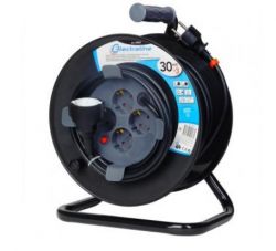 Удлинитель Electraline 30 м, 3х1.5 мм, 4+1 роз. PVC (49027)