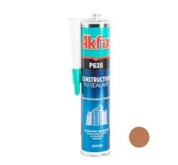 Герметик полиуретановый строительный Akfix P635 310 мл/410 г коричневый (AA669)