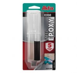 Клей эпоксидный для стали Akfix Е350 в шприце (EA112)