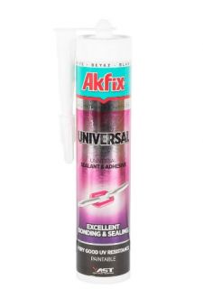 Клей-герметик Akfix MS Polimer All Bond Universal 290 мл белый (AMS22)