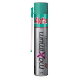 Пена монтажная всесезонная ручная Akfix MAXIMUM FOAM 65л 850мл/1000г (FA002)