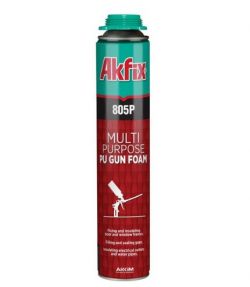 Пена монтажная всесезонная Akfix 805Р PROFI 750мл/850г под пистолет (FA001)