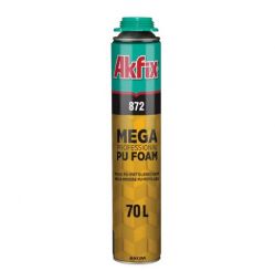 Пена монтажная всесезонная Akfix 872 PROFI SUPER MEGA 70л 850мл/1035г под пистолет (FA018)