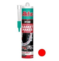 Силикон термостойкий RTV Akfix HT300 280мл/345г красный (SA075-R)